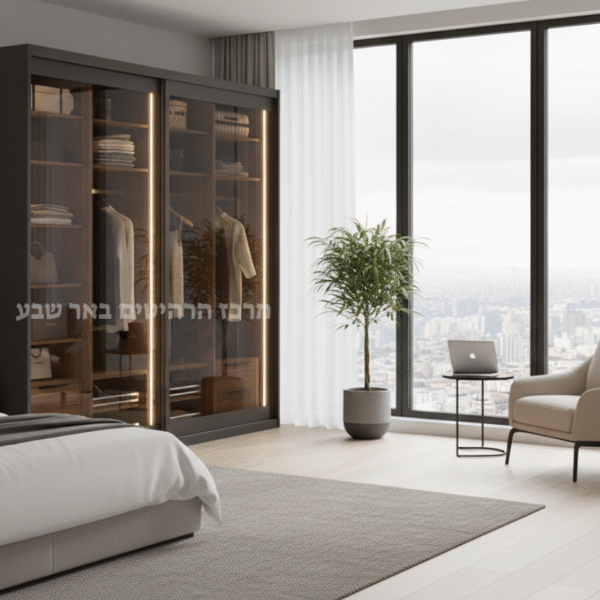ארון הזזה דגם דגם קריסטל
